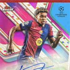 Topps Finest UEFA Club 2024-25 #BA-YL Lamine Yamal Autograph /75 FC Barcelona