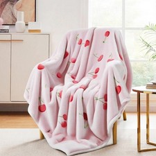 Dog Puppies Blue Soft Plush Fleece Cozy Throw Blanket - 50" x 70"