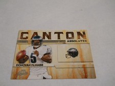 DONOVAN MCNABB CANTON ABSOLUTES INSERT PHILADELPHIA EAGLES 2009 PLAYOFF ABSOLUTE