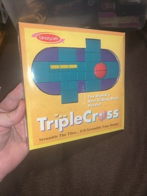VINTAGE Triple Cross Puzzle Game COMPLETE Binary Arts 1995 Challenges Puzzles