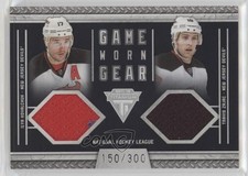 2011 Titanium Game-Worn Gear Dual Memorabilia Ilya Kovalchuk Travis Zajac 0i5j