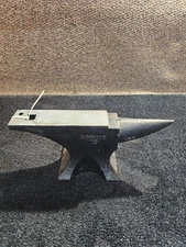 Cast Steel Anvil 113 Lbs Single Horn Anvil High Hardness Rugged Round Horn Anvil