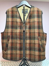 Vintage Woolrich Wool Plaid Sherpa Lined Vest - M