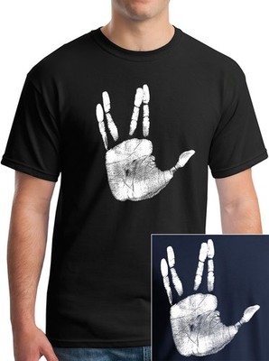 Vulcan Hand Sign Salute Graphic Prosper T-Shirt