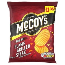 McCoy's Flame Grilled Steak Crisps 20x65g, £1.35 PMP