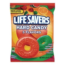 LifeSavers 88501 6.25 oz. Bag Original Five Flavors Hard Candy New