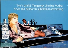 Continental Mel's Drink Tanqueray Sterling Vodka Advertising Postcard CD9