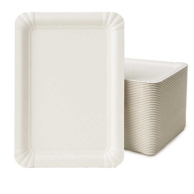 Pappteller 13x20cm 250 St. rechteckig   250 St. | Einweggeschirr für Events