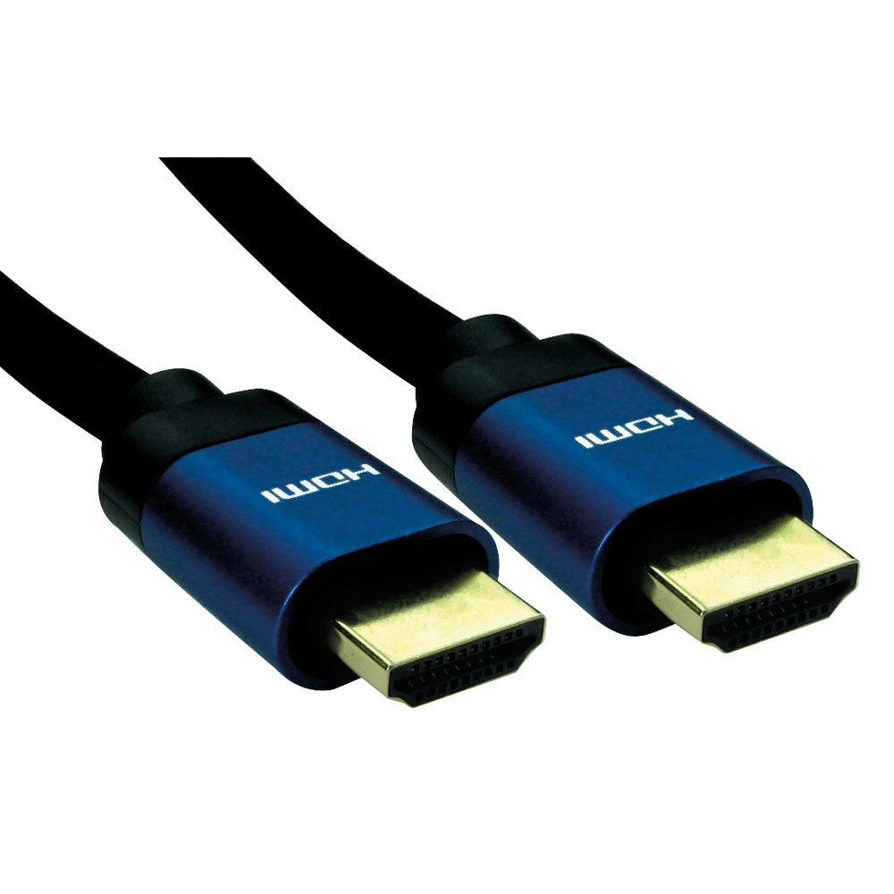 TruConnect 5m 8K HDMI 26AWG Blue Hood Black Braided Cable