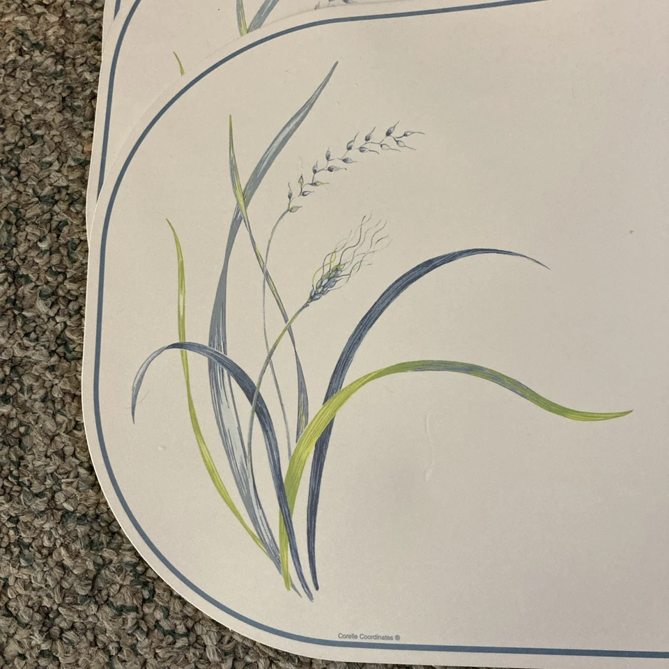 Corelle Coastal Breeze Set Of 4 Placemats Vinyl Reversible - Image 2 of 4
