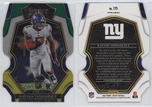 2022 Panini Select Green & Yellow Prizm Die-Cut Kayvon Thibodeaux #175 Rookie RC