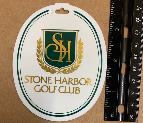 Stone Harbor Golf Club Bag Tag SH vtg Cape May Court House NJ Harry Bittner PGA - Picture 2 of 3