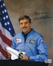 David C. Hilmers Signed 8x10 Photo BAS COA NASA Astronaut 	STS-51-J STS-26 Auto