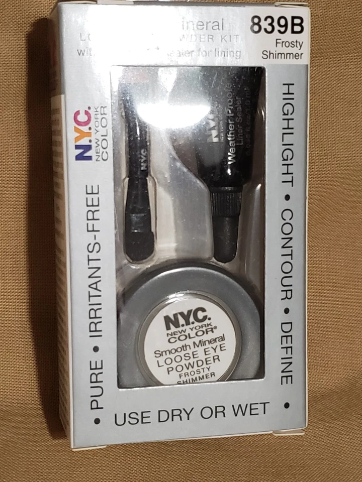 N.Y.C. Smooth Mineral Loose Eye Powder Kit - 839B Frosty Shimmer  nib - Image 2 of 2