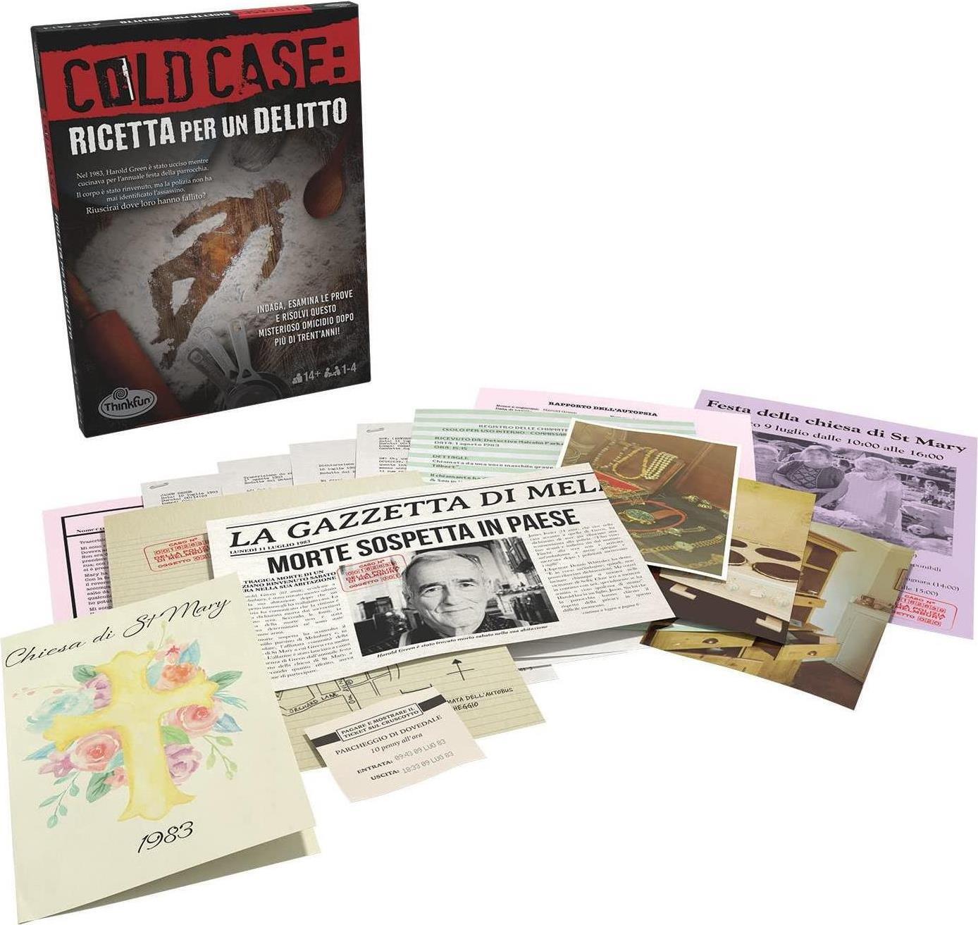 Merchandising Thinkfun: Escape The Room - Cold Case 2 Ricetta Per Un Delitto