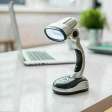 Battery Operated 12 LED Bright Portable Lamp Reading Desk Light Lamp