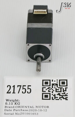 画像 21755 ORIENTAL MOTOR STEPPING MOTOR, 0.25DEG/STEP, DC 1.5A
