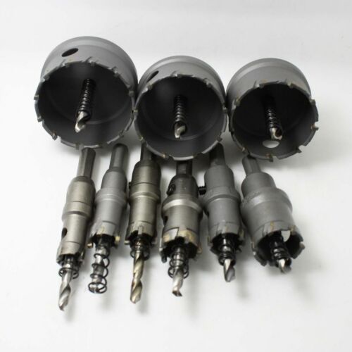 15-65mm Stainless Steel Carbide Tip Metal Drill Bit Set TCT Hole Saw Tools Kit - Picture 1 of 12