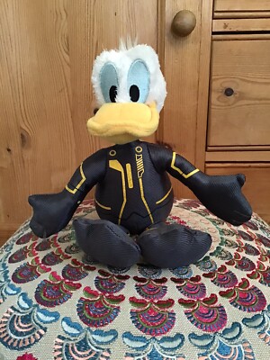 Disney Parks Shanghai Tron Donald Duck Glow Lightcycle weiches Plüschtier 10 Zoll