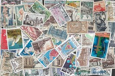 Lot 50 Timbres oblitérés Grand Format Vrac Stock France tous différents