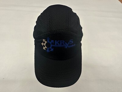 Krys Global Black 5 panel Hat Cap One Size