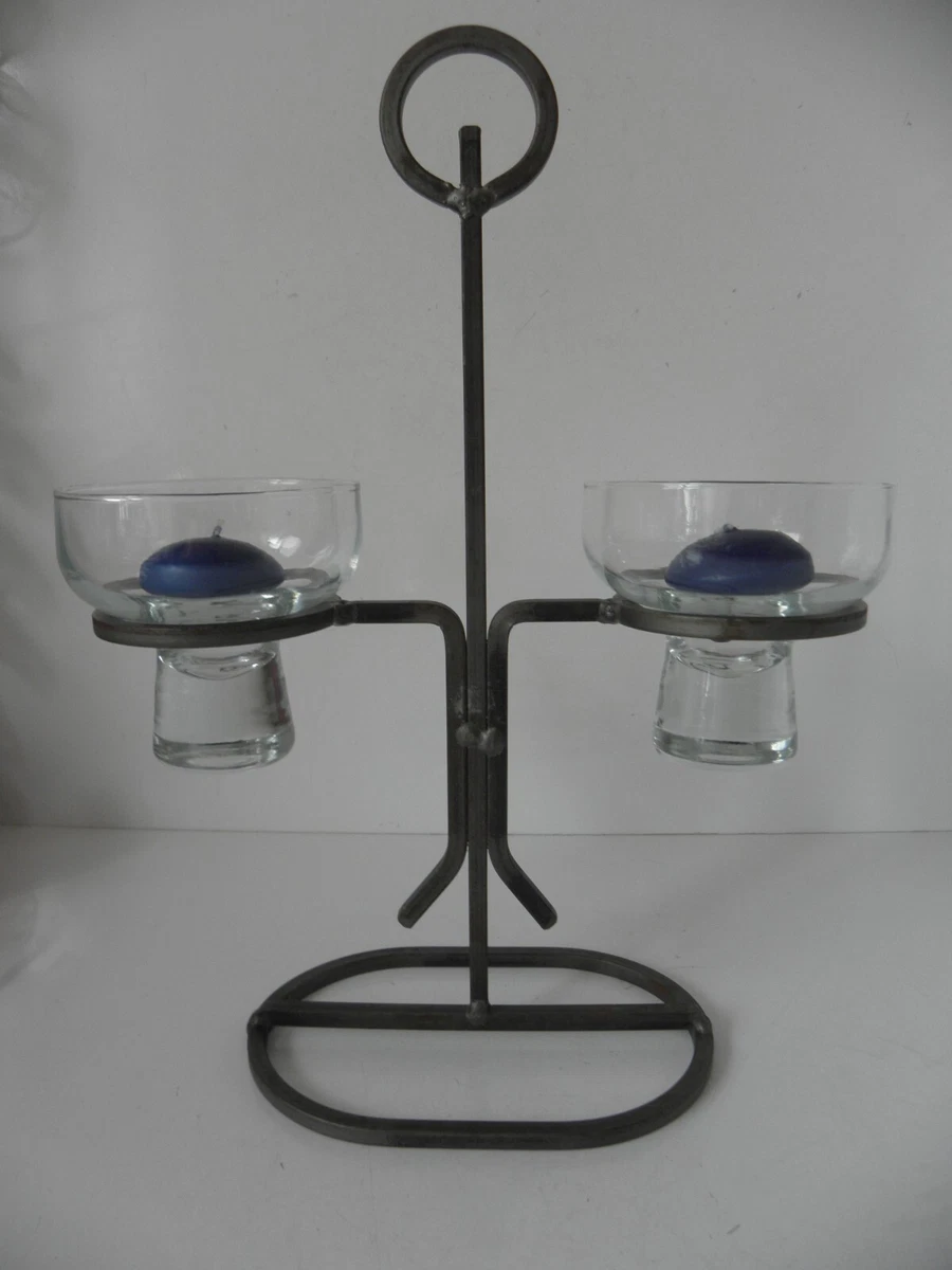 Kerzenständer Schwarz Kerzenhalter Keramik 12,5cm H7cm