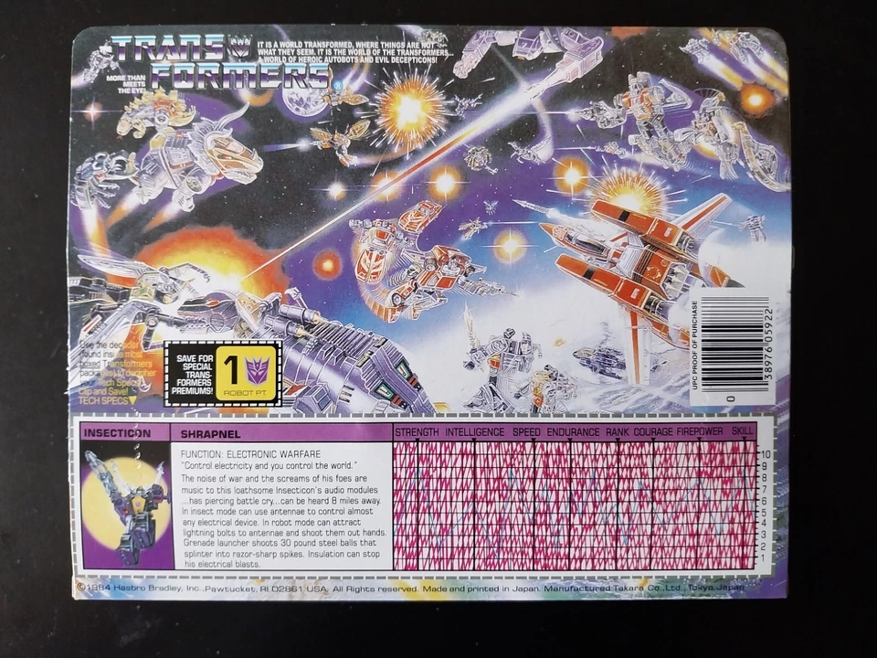 Transformers G1 Shrapnel Takara - Decepticons Insecticons Rantrox - Imagen 2 de 4