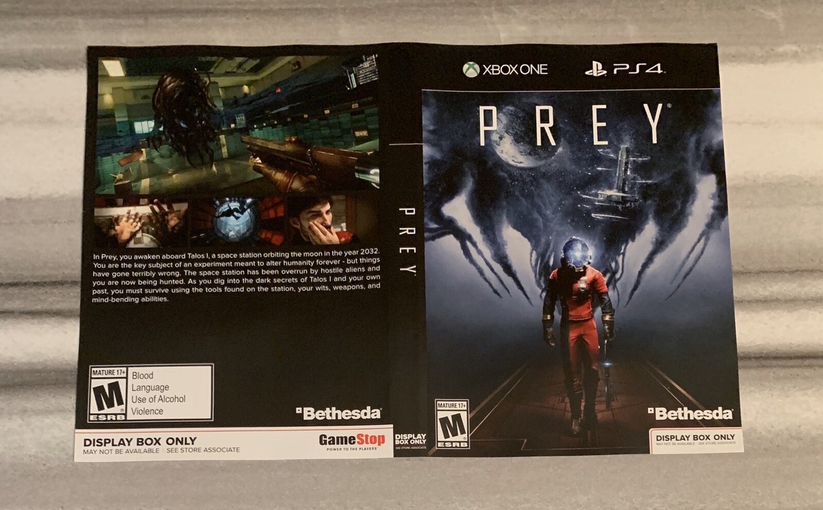 Prey Ps4 Prey Microsoft Store Prey (Microsoft Xbox One) Tested CIB