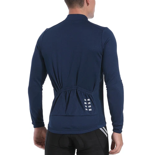 WOSAWE Mens Cycling Jersey Long Sleeve Road Bike Shirt Running Sport Tops Spring - Picture 6 of 25