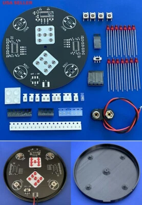 SMD Soldering Practice Circuit Board Kit with Base - Electronic Dice