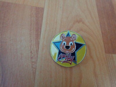 CLASSIC BUTLINS HOLIDAY CAMP RESORT - BILLY BEAR HEAD STAR LOGO EMAILLE ANSTECKNADEL ABZEICHEN