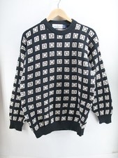 Vintage Bill Blass Sweater - Cable Knit Pullover Gray - Made In USA - Sz Large