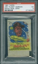 1961 Topps Magic  Rub-Offs Joe Gordon PSA 5 (2453)