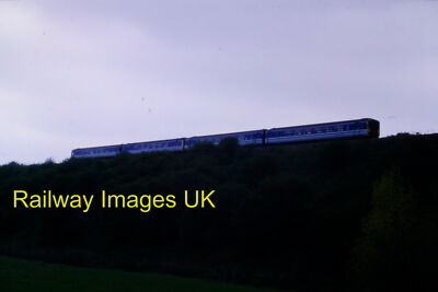 35 mm Eisenbahndia - 4 Wagen DMU Sutton Weaver um 2002 + Urheberrecht