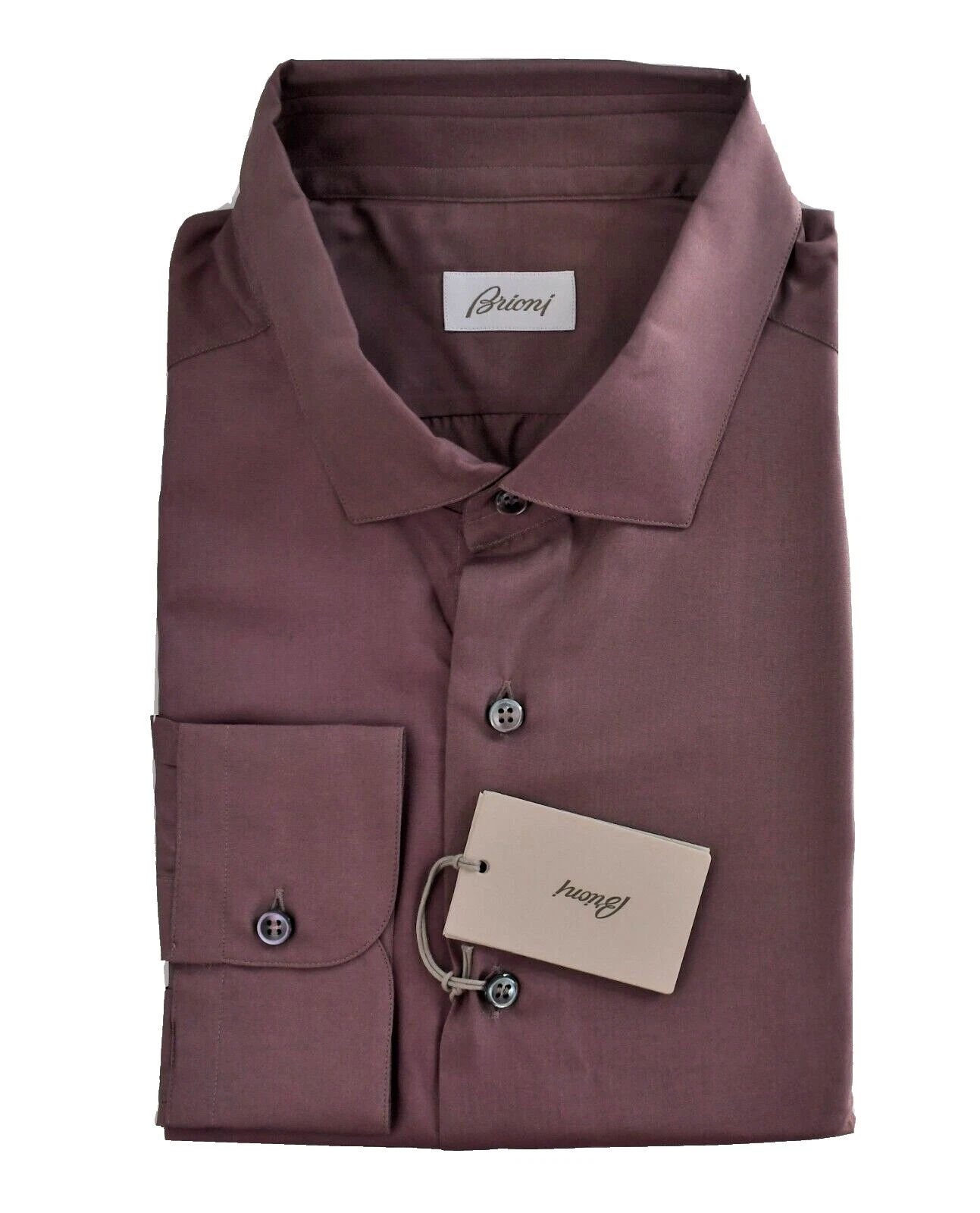 Brioni Solid Dress Shirts for Men