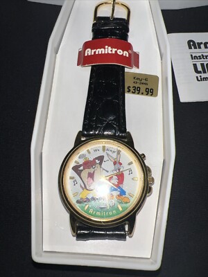 Vintage 1994 Looney Tunes Armitron Tazmanian Devil & Bugs Bunny