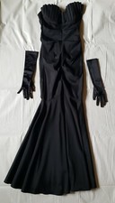 WINDSOR Betsy & Adam by Linda Bernell Women's Black Sleeveless Long Dress Size 4