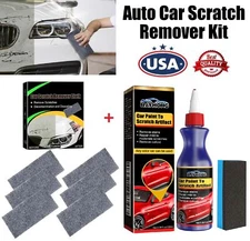 6× Nano Sparkle Cloth Magic Cloth & Car Scratch Remover Kit Paint Repair Wax USA