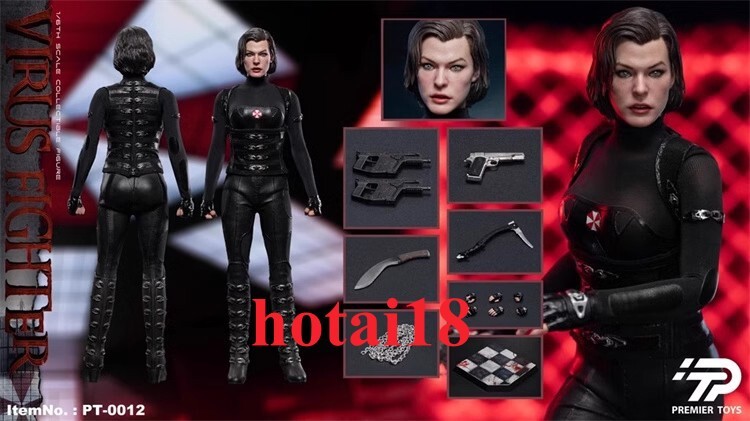 Ready Premier Toys PT-0012 1/6 Resident Evil Alice Virus Fighter Action Figure