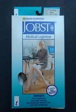  JOBST Firm Compression 20-30mmHg Knee High Medium Beige Stockings Closed Toe