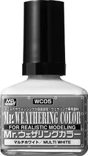 Mr. Hobby WC05 Mr. Weathering Color Multi White 40ml - US Fast Ship