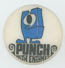 PUNCH with Enzymes Gobbles up Stains VARI-VUE 3" Motion Lenticular Advertisement