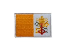 5129 Vatican City Flag Embroidery Iron On Patch-Small 1 7/8"