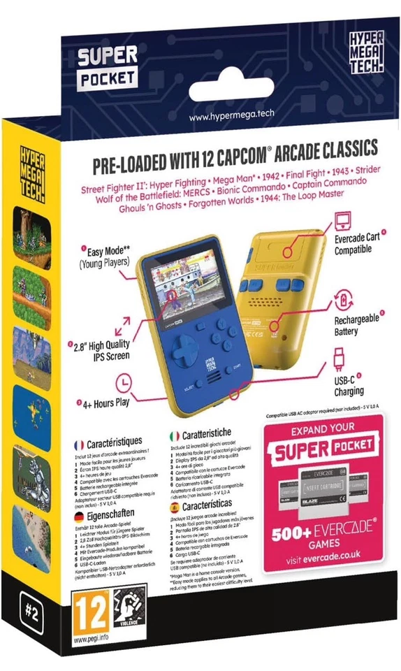 Blaze Capcom Super Pocket Handheld 12 Games- BRAND NEW IN SEALED BOX - Image 2 of 4