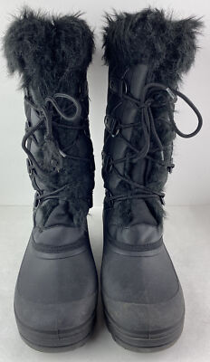 Tundra Women's Size 9 Diana Black Snow Boots Pre-Owned READ!