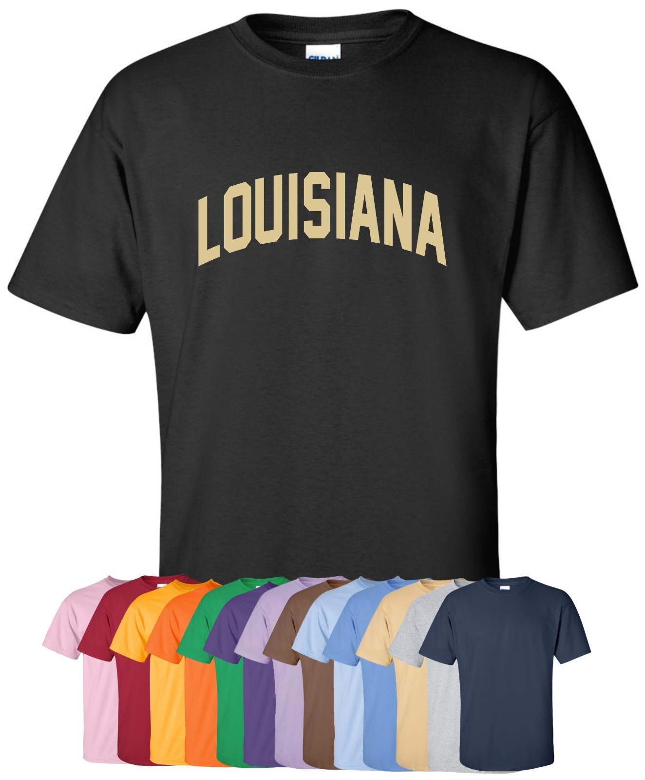 ALTRA T shirt "Louisiana" nuova S 4XL 30+ colori! bayou state cajun new orleans casa