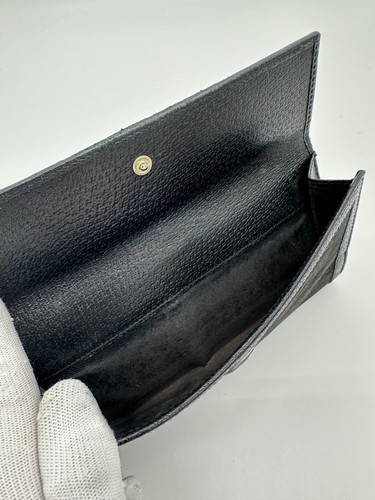 Gucci GG Canvas Leather Long Wallet Black Authentic - Picture 16 of 16