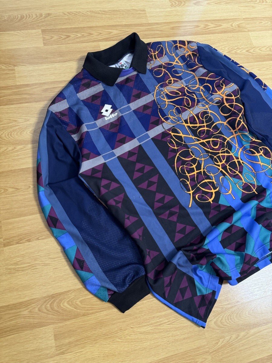 Lotto Vintage 1996 Goalkeeper Soccer Jersey Football Made in Italy