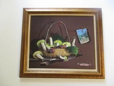 VINTAGE OIL PAINTING Trompe-l'œil SURREALISM STILL LIFE MODERNISM ALFANO DARDARI