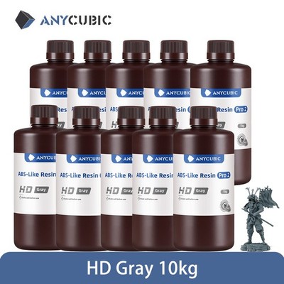 (10KG HD Gray)ANYCUBIC ABS-Like Resin Pro 2 Resin, LCD Resin 3D Drucker UV Harz
